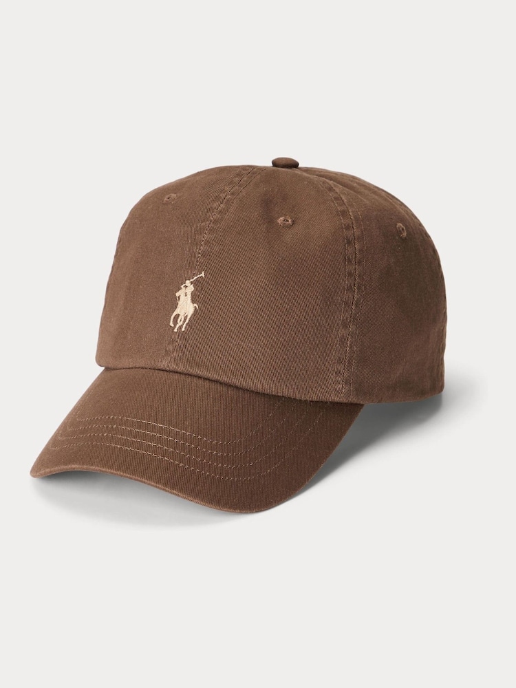 Коричневый - Классическая спортивная кепка Polo Ralph Lauren - Image 1 of 2