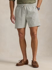 Groen - Polo Ralph Lauren Traveler klassieke seersucker zwemshort met logo - Image 1 of 1