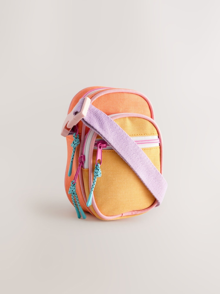 Purple/Orange Cross Body Phone Bag - Image 4 of 5
