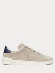 Polo Ralph Lauren Natural Heritage Court II Suede Trainers - Image 1 of 4