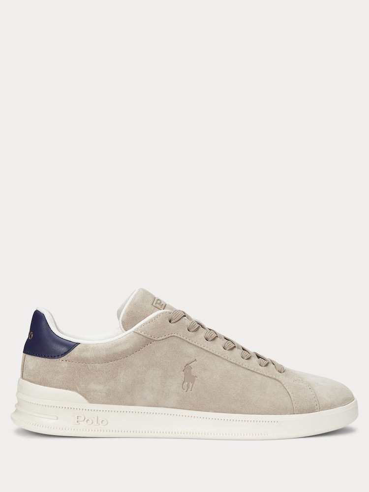 Polo Ralph Lauren Natural Heritage Court II Suede Trainers - Image 1 of 4