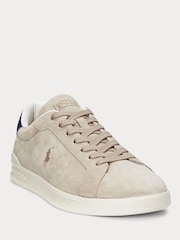 Polo Ralph Lauren Natural Heritage Court II Suede Trainers - Image 2 of 4