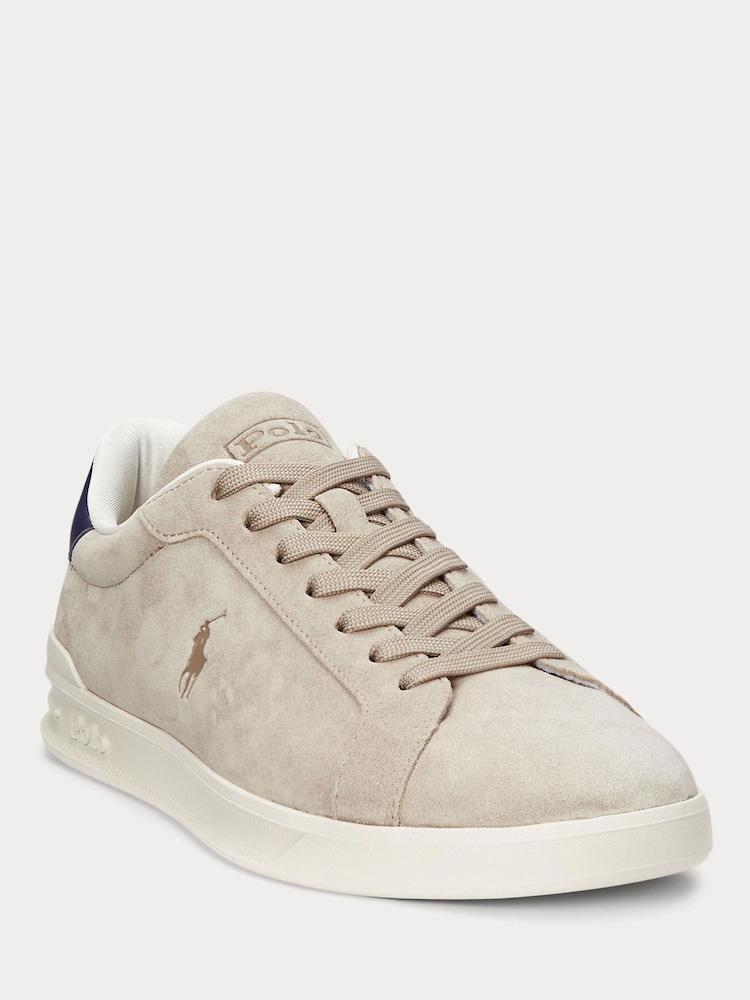 Polo Ralph Lauren Natural Heritage Court II Suede Trainers - Image 2 of 4