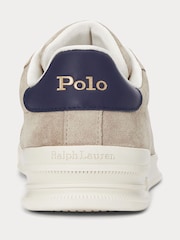 Polo Ralph Lauren Natural Heritage Court II Suede Trainers - Image 3 of 4