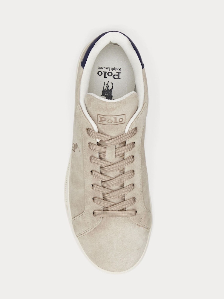 Polo Ralph Lauren Natural Heritage Court II Suede Trainers - Image 4 of 4