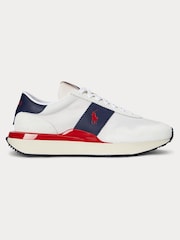 Polo Ralph Lauren White Train 89 Sporty Trainers - Image 1 of 5