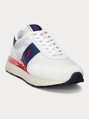 Polo Ralph Lauren White Train 89 Sporty Trainers - Image 2 of 5