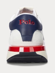 Polo Ralph Lauren White Train 89 Sporty Trainers - Image 3 of 5