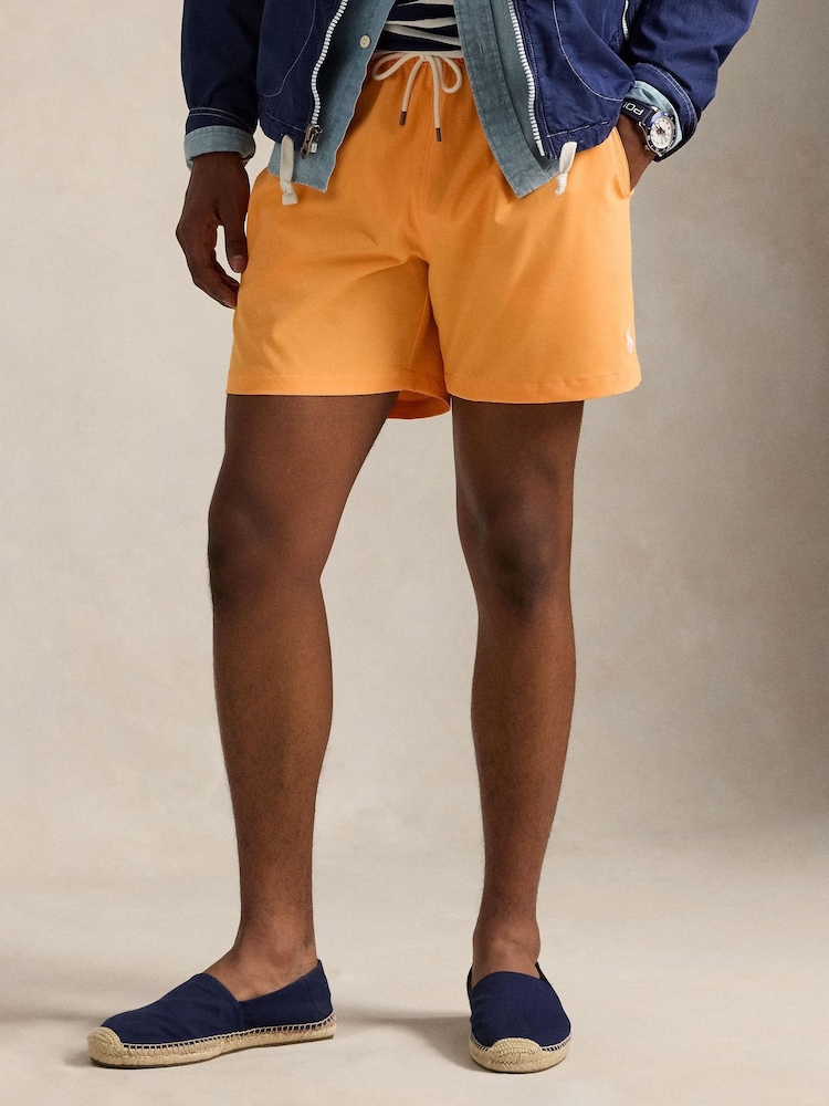 Polo Ralph Lauren Orange Traveller Classic Swim Shorts - Image 1 of 5