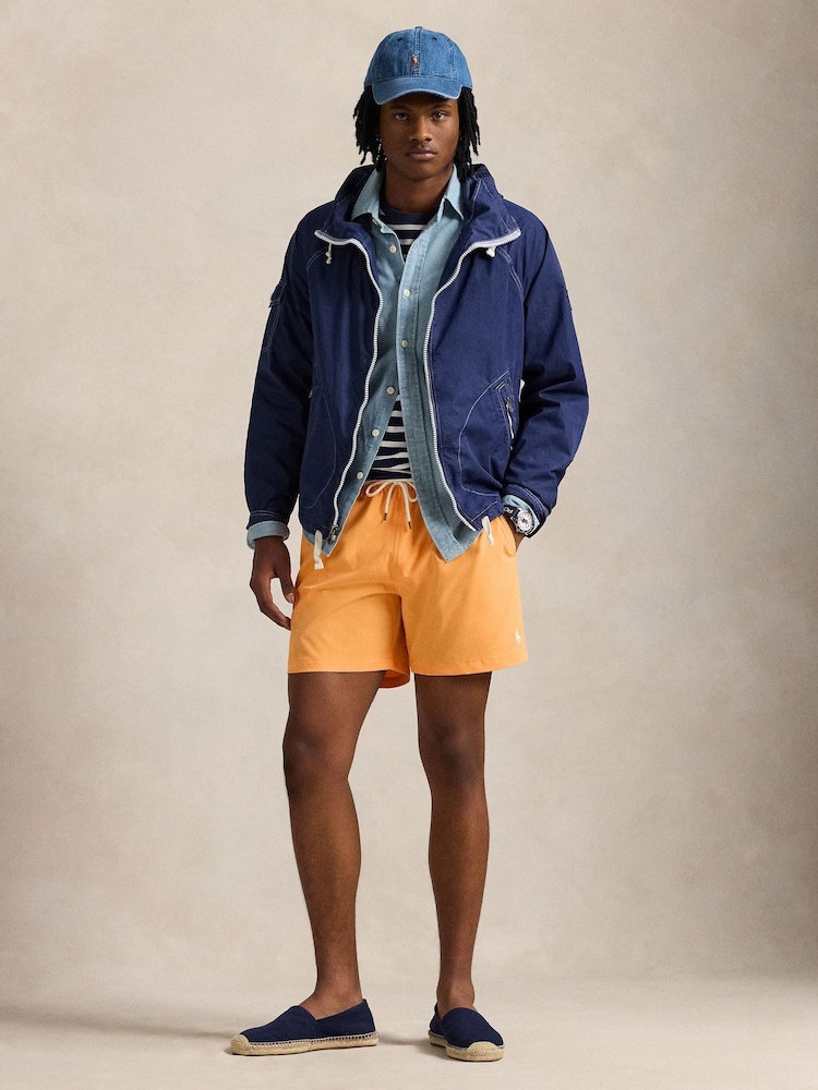 Polo Ralph Lauren Orange Traveller Classic Swim Shorts - Image 3 of 5