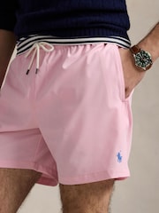 Roz - Pantaloni scurți de baie clasică Polo Ralph Lauren Traveler - Imaginea 4 din 5