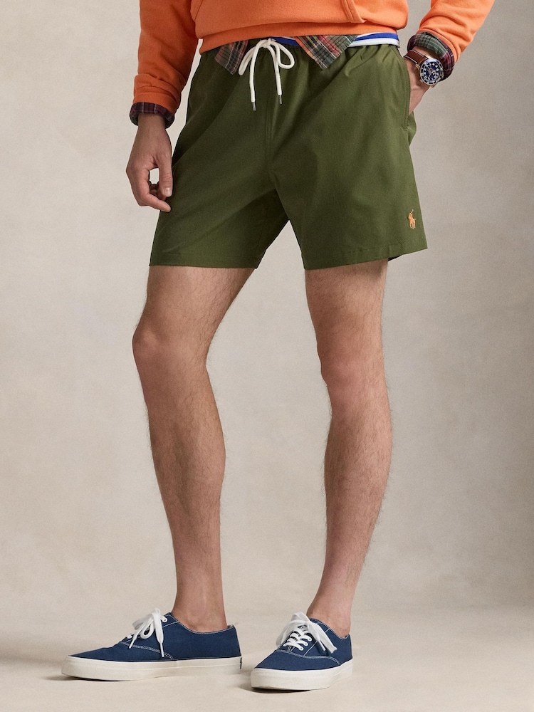 Polo Ralph Lauren Green Traveller Classic Swim Shorts - Image 1 of 5