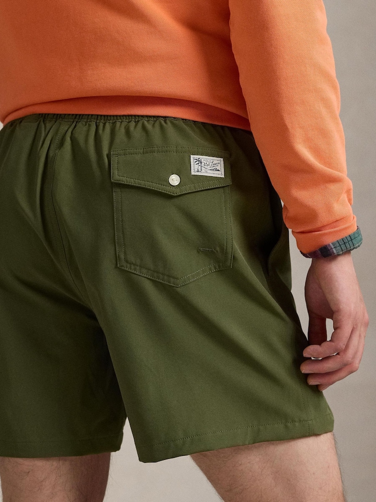 Polo Ralph Lauren Green Traveller Classic Swim Shorts - Image 4 of 5