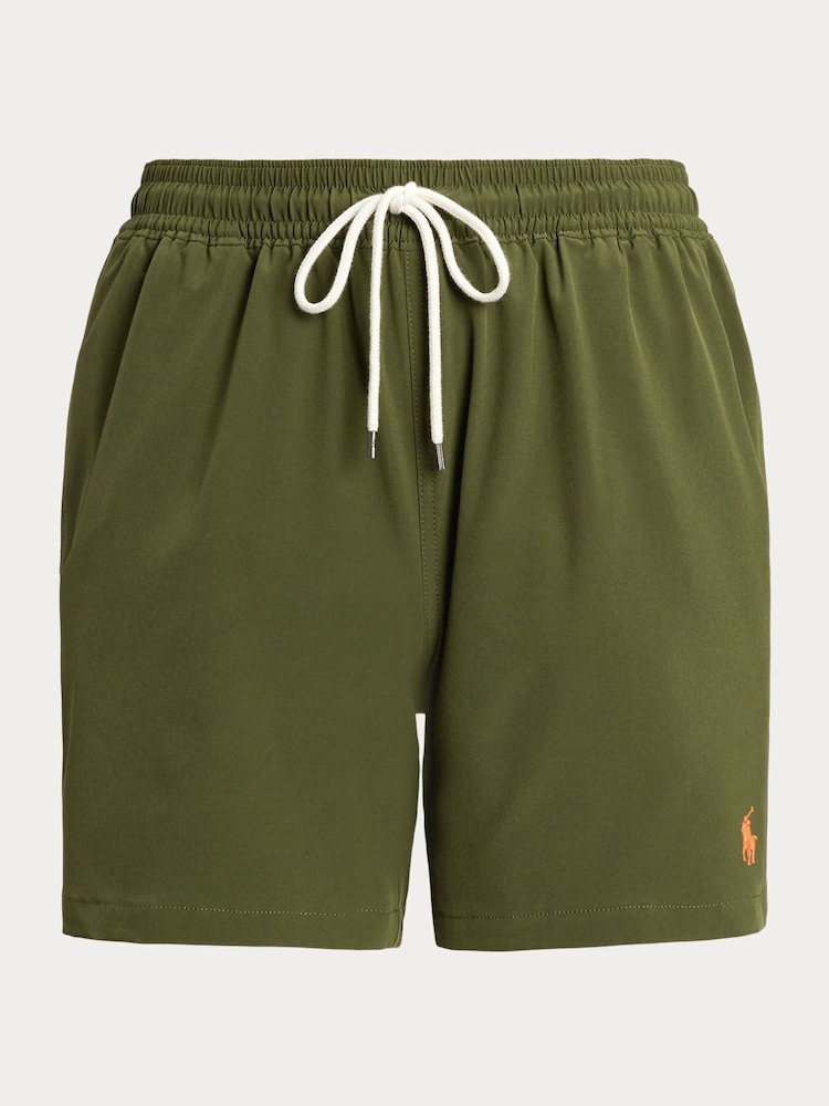 Polo Ralph Lauren Green Traveller Classic Swim Shorts - Image 5 of 5