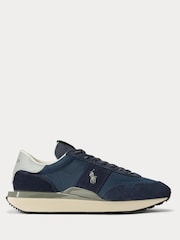 Polo Ralph Lauren Blue Suede & Nylon Train 89 Trainers - Image 1 of 5