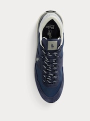 Polo Ralph Lauren Blue Suede & Nylon Train 89 Trainers - Image 3 of 5