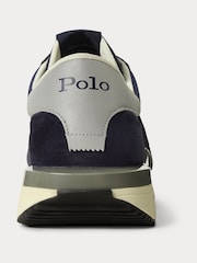 Polo Ralph Lauren Blue Suede & Nylon Train 89 Trainers - Image 4 of 5