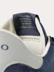 Polo Ralph Lauren Blue Suede & Nylon Train 89 Trainers - Image 5 of 5
