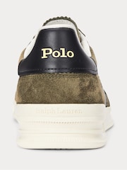 Polo Ralph Lauren Green Heritage Aera Suede Trainers - Image 3 of 4