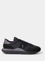 Polo Ralph Lauren Black Train 89 Sporty Trainers - Image 1 of 5