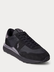 Polo Ralph Lauren Black Train 89 Sporty Trainers - Image 2 of 5