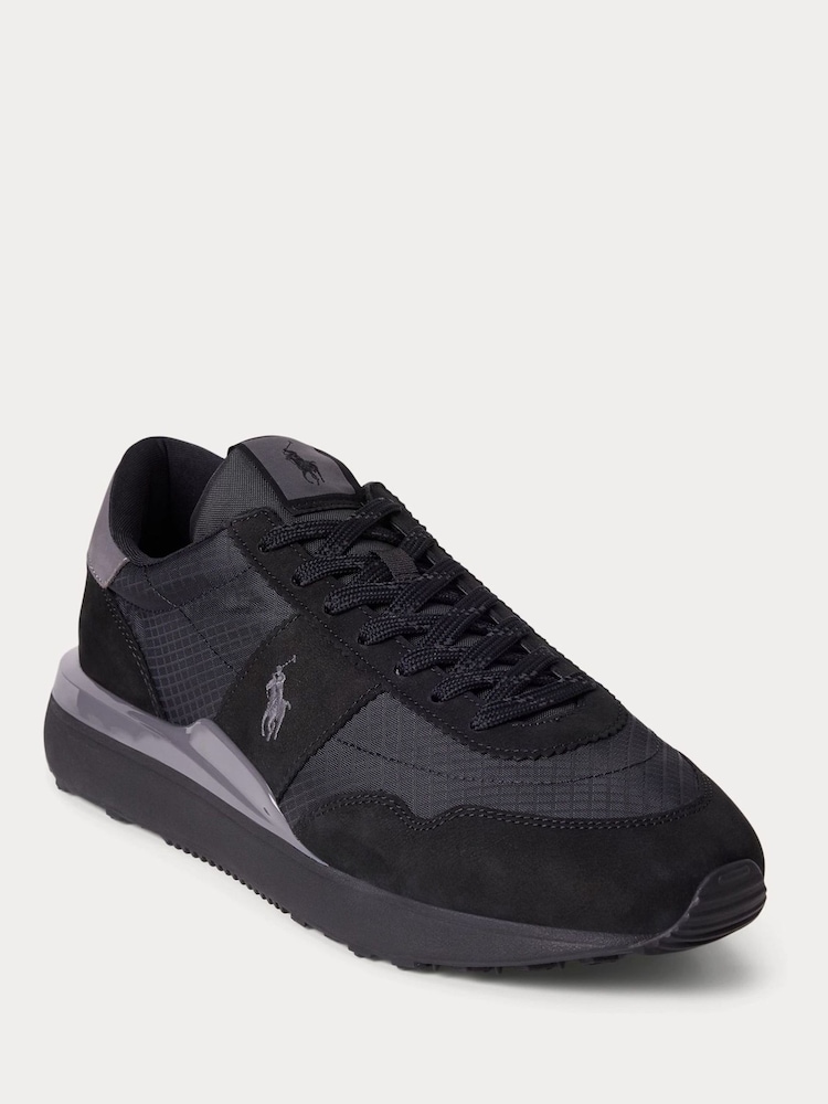 Polo Ralph Lauren Black Train 89 Sporty Trainers - Image 2 of 5 Polo Ralph Lauren Black Train 89 Sporty Trainers - Image 2 of 5