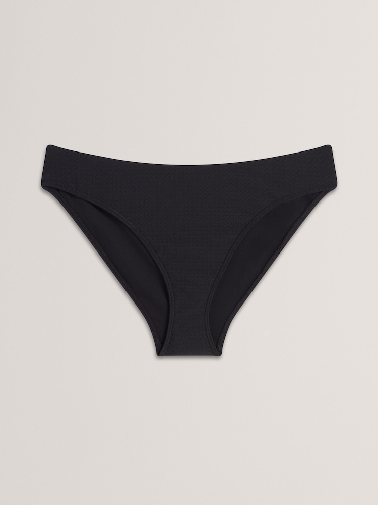 Black Yevett-Textured Bikini Bottoms - Image 1 of 2