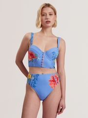 Blue Loriiaa-Printed Underwired Bikini Top - Image 2 of 7