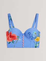 Blue Loriiaa-Printed Underwired Bikini Top - Image 6 of 7
