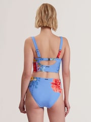 Blue Lorriee-Printed High Waisted Bikini Bottoms - Image 2 of 6