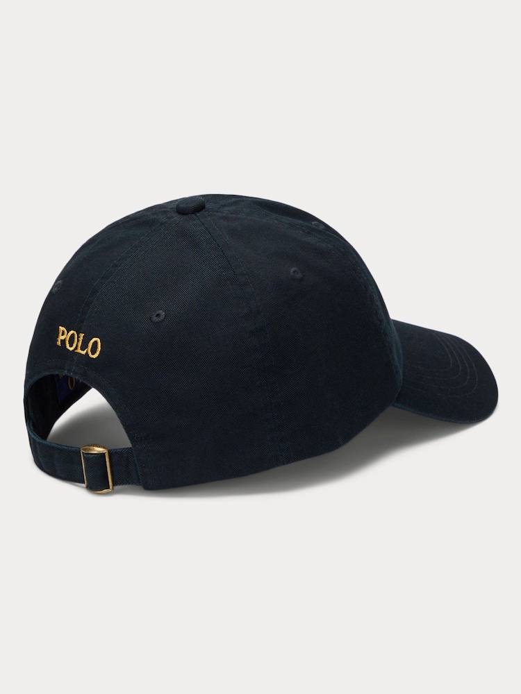 Polo Ralph Lauren Black Classic Sports 100% Cotton Cap - Image 2 of 3