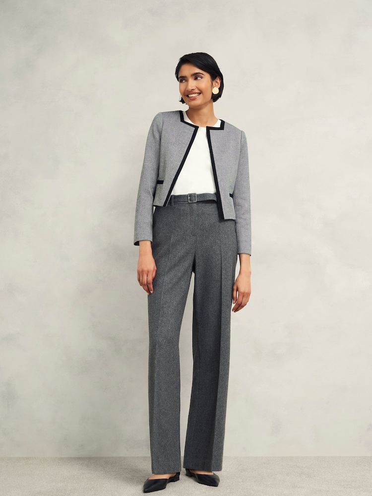 Hobbs Black Nyra Tweed Jacket - Image 1 of 4