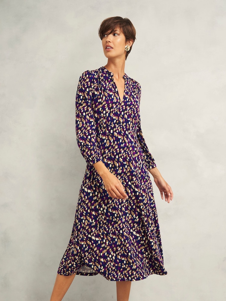 Hobbs Black Petite Harlie Dress - Image 1 of 4 Hobbs Black Petite Harlie Dress - Image 1 of 4
