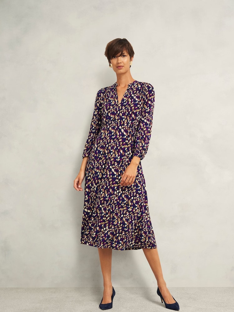Hobbs Black Petite Harlie Dress - Image 2 of 4 Hobbs Black Petite Harlie Dress - Image 2 of 4
