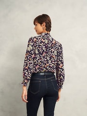 Hobbs Blue Elspeth Blouse - Image 3 of 4