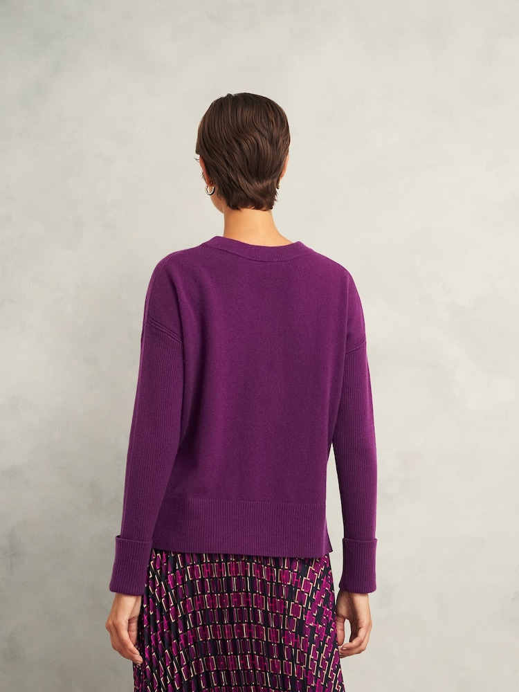 Hobbs Purple Darla Jumper - Image 2 of 4