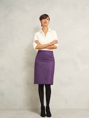 Hobbs Purple Daphne Skirt - Image 1 of 4
