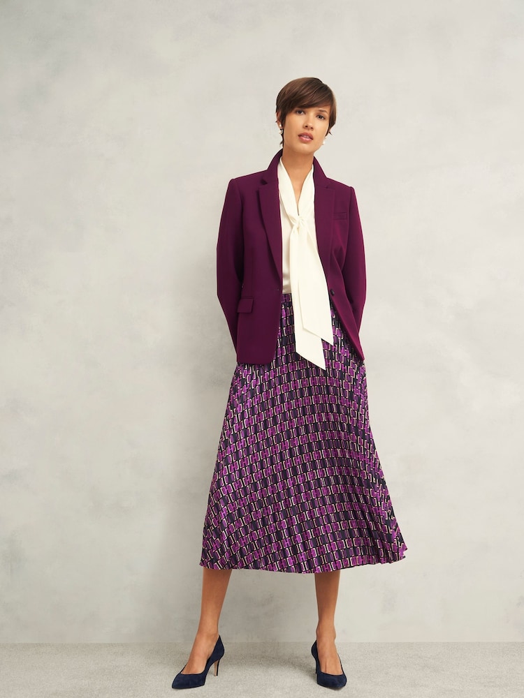 Hobbs Purple Kayla Skirt - Image 1 of 4