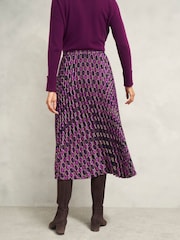 Hobbs Purple Kayla Skirt - Image 2 of 4