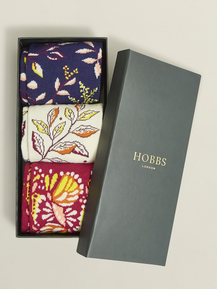 Hobbs Black Butterfly Socks Set - Image 2 of 3