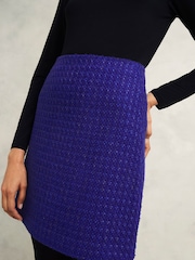 Hobbs Blue Khloe Tweed Skirt - Image 3 of 4