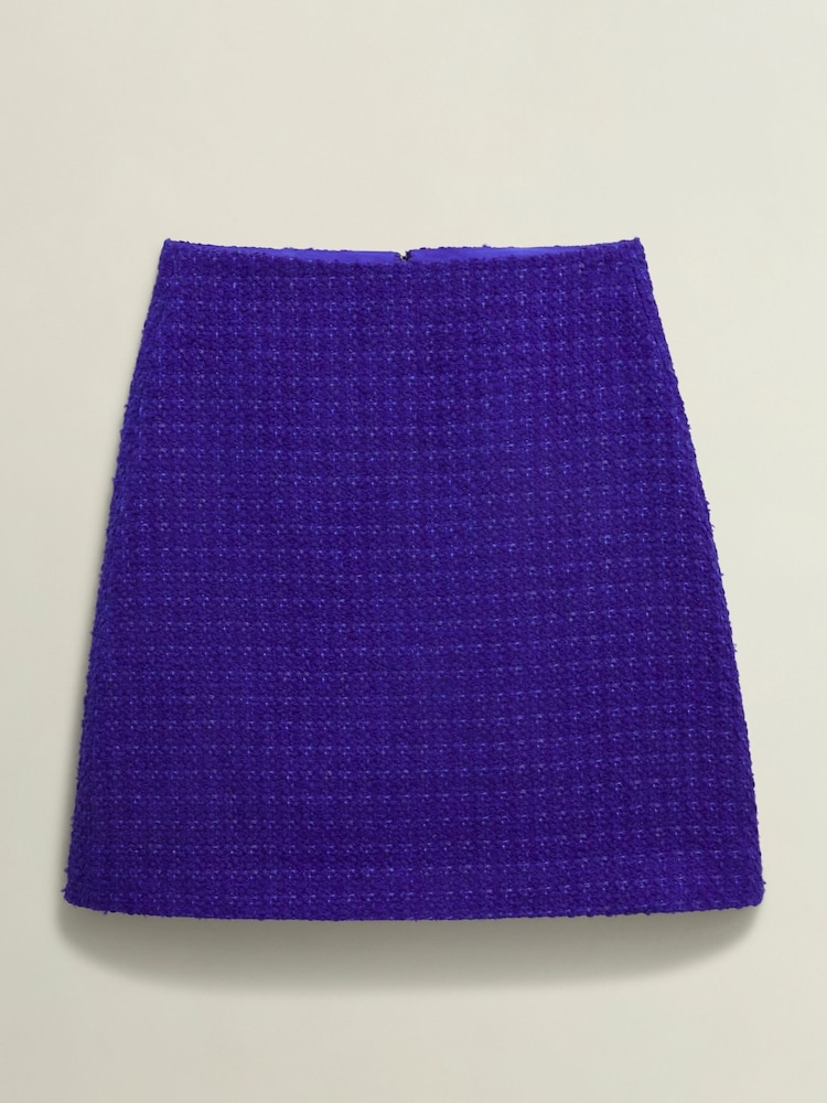 Hobbs Blue Khloe Tweed Skirt - Image 4 of 4