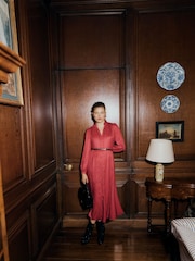 Hobbs Red Yvonne Dress - Image 1 of 7