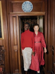 Hobbs Red Yvonne Dress - Image 3 of 7
