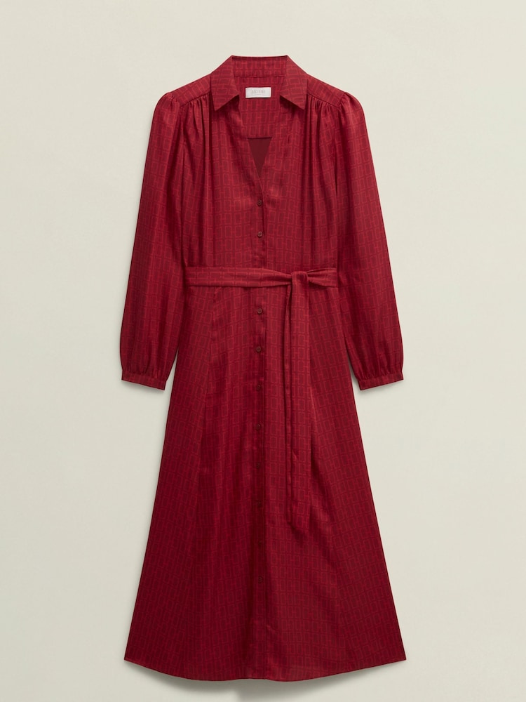 Hobbs Red Yvonne Dress - Image 7 of 7