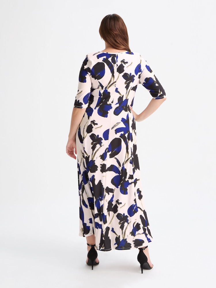 Scarlett & Jo Cream Ruched Maxi Gown - Image 2 of 4