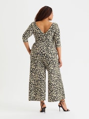 Scarlett & Jo Natural Three Quater Sleeve Jumpsuit - Image 2 of 5