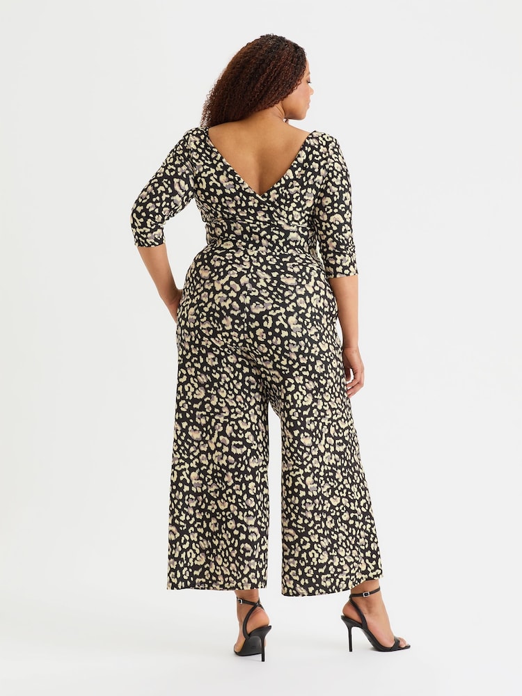 Scarlett & Jo Natural Three Quater Sleeve Jumpsuit - Image 2 of 5