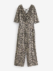 Scarlett & Jo Natural Three Quater Sleeve Jumpsuit - Image 5 of 5