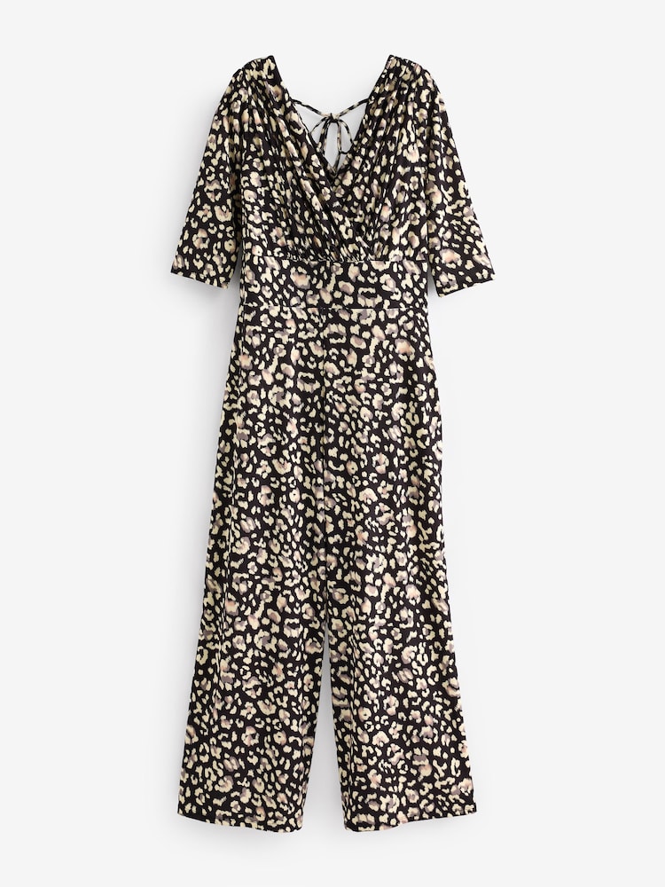 Scarlett & Jo Natural Three Quater Sleeve Jumpsuit - Image 5 of 5